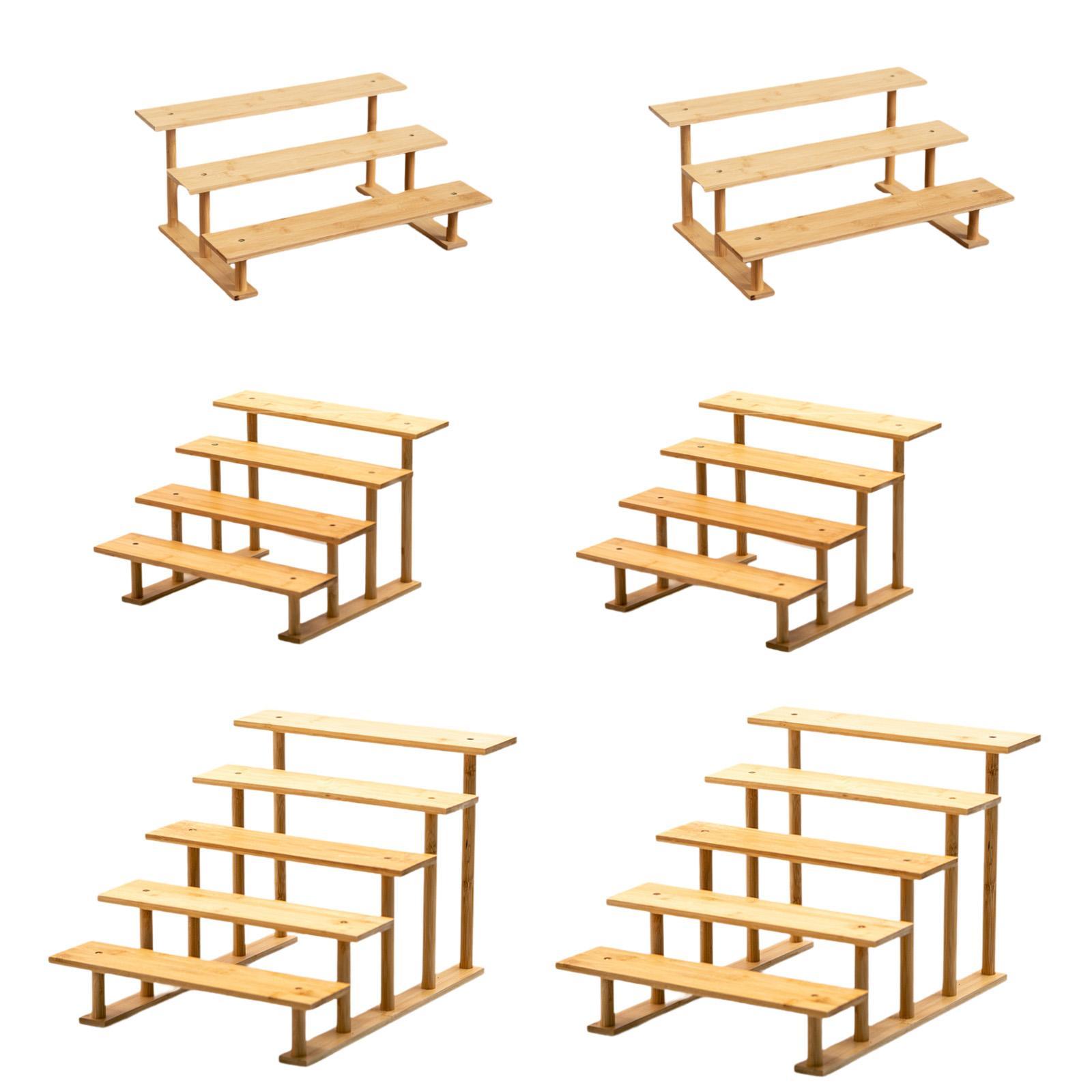 Display Risers Set - ชั้นวางโชว์เครื่องประดับไม้ ชั้นจัดระเบียบ สำหรับน้ำหอม ต่างหู สร้อยคอ ตุ๊กตาตกแต่ง