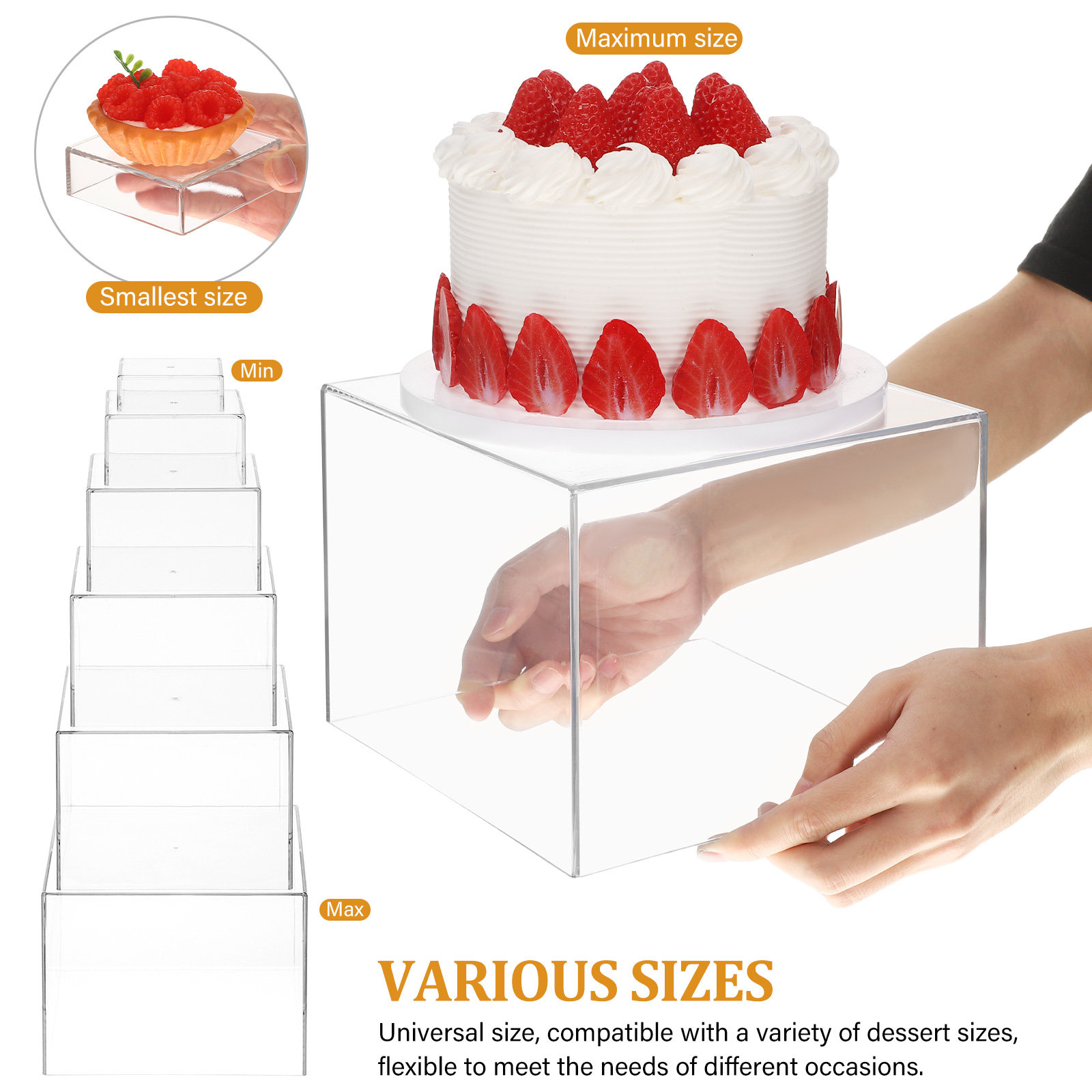 ชุดขาตั้งขนมอะคริลิกสำหรับโต๊ะ - Display Risers Set บทวิจารณ์และราคา