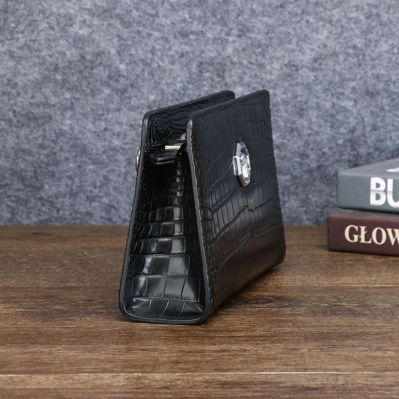 กระเป๋าคลัทช์หนังแท้สำหรับผู้ช - Card Top Loader บทวิจารณ์และราคา