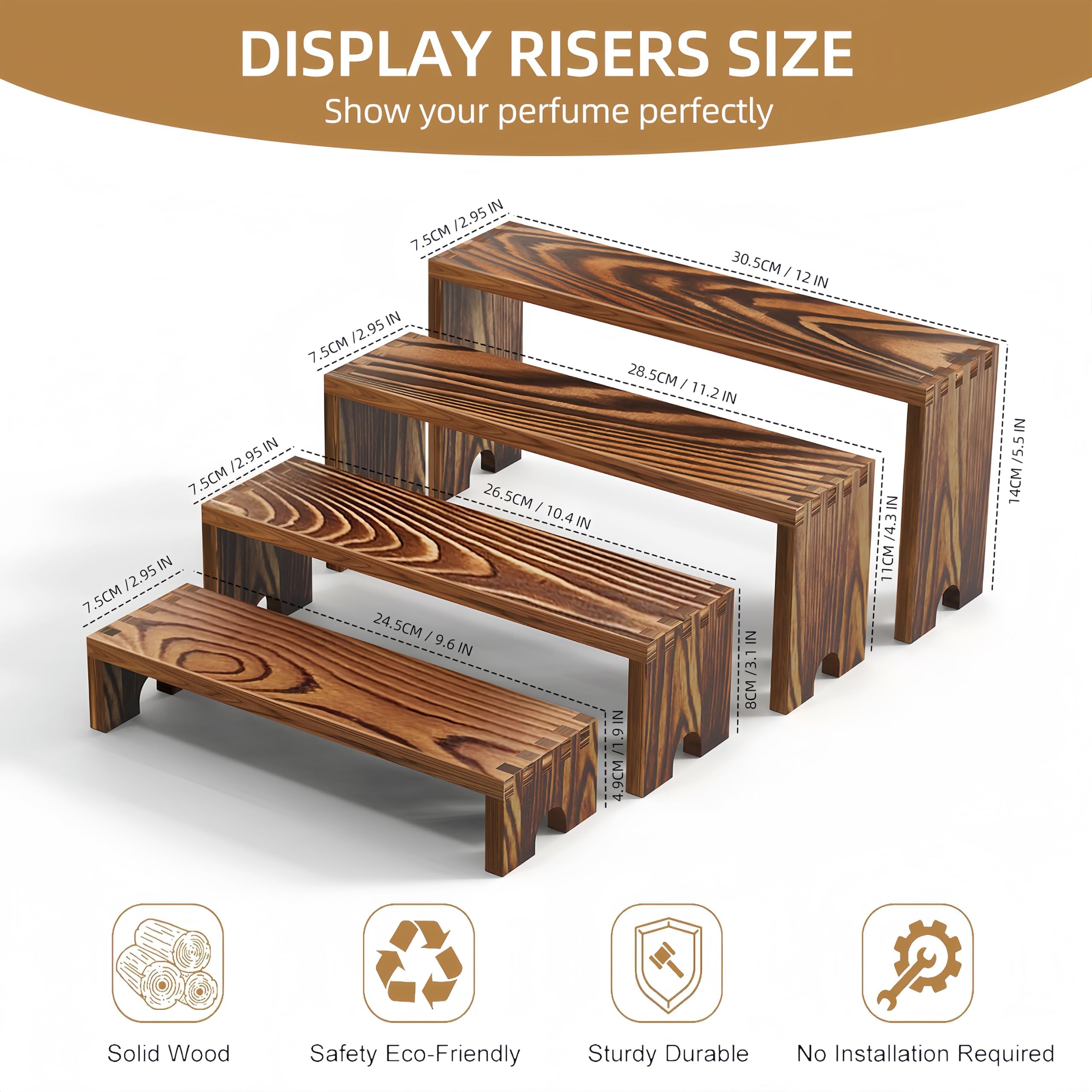 ชุดแท่นวางไม้แบบสองชั้นสำหรับง - Display Risers Set บทวิจารณ์และราคา